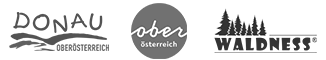 Logo Donau Oberösterreich - Logo Oberösterreich - Logo Waldness